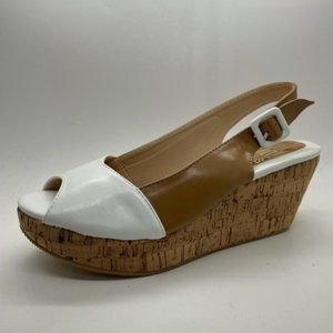 Ladies No! Shoes Fitz Camel White Platform NEW